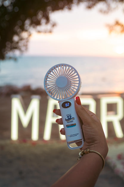 Nos Ta 12 Handheld Fan (Blue Wave Edition)